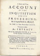 A short and true account of the  Inquisition